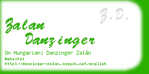 zalan danzinger business card